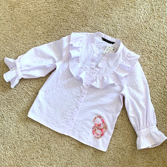 ZARA Top w/Ruffles - Picture 7 of 11